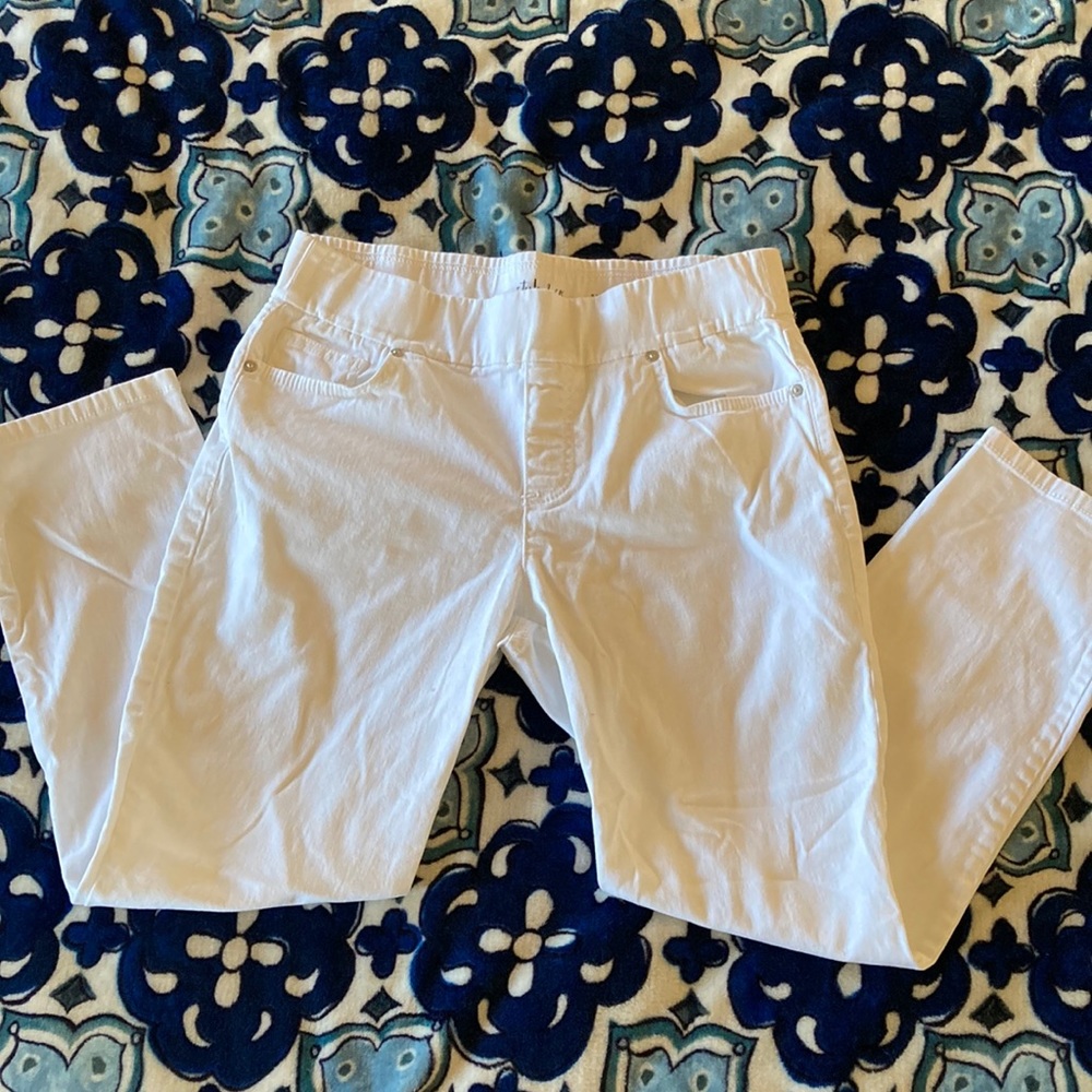 Elastic White Pants